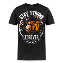 Charger l&#39;image dans la galerie, T-shirt Homme Stay strong tiger - charbon
