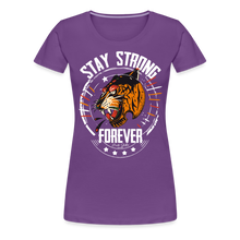 Charger l&#39;image dans la galerie, T-shirt Femme Stay strong tiger - violet
