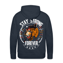 Charger l&#39;image dans la galerie, Sweat-shirt à capuche hommes Tiger Stay Strong - marine
