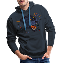 Charger l&#39;image dans la galerie, Sweat-shirt à capuche hommes Panthère Wild Free - marine
