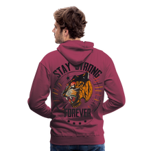 Charger l&#39;image dans la galerie, Sweat-shirt à capuche hommes Tiger Stay Strong 2 - bordeaux
