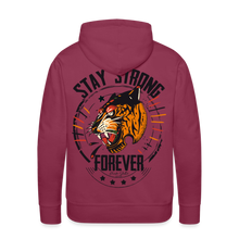 Charger l&#39;image dans la galerie, Sweat-shirt à capuche hommes Tiger Stay Strong 2 - bordeaux
