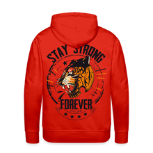 Charger l&#39;image dans la galerie, Sweat-shirt à capuche hommes Tiger Stay Strong 2 - rouge
