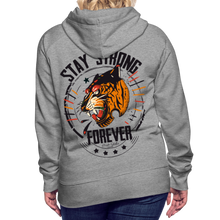 Charger l&#39;image dans la galerie, Sweat-shirt à capuche femmes Tiger Stay Strong 2 - gris chiné
