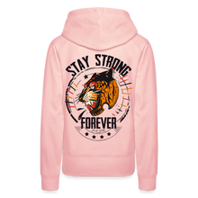 Charger l&#39;image dans la galerie, Sweat-shirt à capuche femmes Tiger Stay Strong 2 - rose cristal
