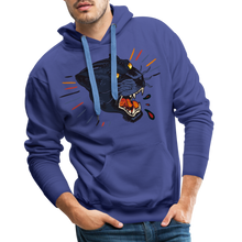 Charger l&#39;image dans la galerie, Sweat-shirt à capuche hommes Panthère Wild Free 2 - bleu royal
