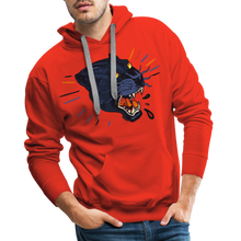 Charger l&#39;image dans la galerie, Sweat-shirt à capuche hommes Panthère Wild Free 2 - rouge
