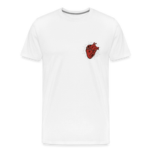 Charger l&#39;image dans la galerie, T-shirt Homme Heart Old school - blanc
