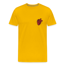 Charger l&#39;image dans la galerie, T-shirt Homme Heart Old school - jaune soleil
