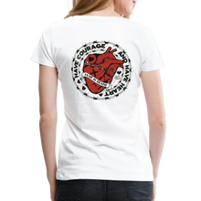 Charger l&#39;image dans la galerie, T-shirt Femme Heart old school - blanc
