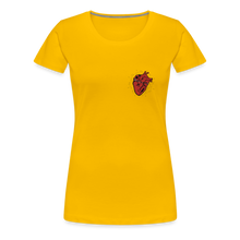 Charger l&#39;image dans la galerie, T-shirt Femme Heart old school - jaune soleil
