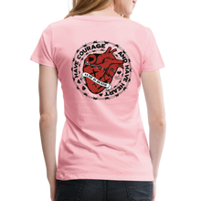 Charger l&#39;image dans la galerie, T-shirt Femme Heart old school - rose liberty
