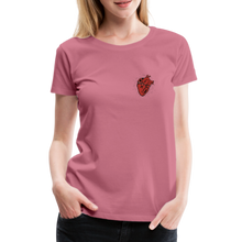 Charger l&#39;image dans la galerie, T-shirt Femme Heart old school - mauve
