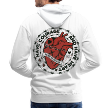 Charger l&#39;image dans la galerie, Sweat-shirt à capuche hommes Heart - blanc
