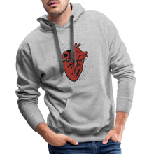 Charger l&#39;image dans la galerie, Sweat-shirt à capuche hommes Heart - gris chiné
