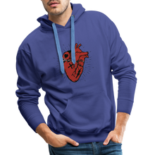 Charger l&#39;image dans la galerie, Sweat-shirt à capuche hommes Heart - bleu royal
