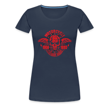 Charger l&#39;image dans la galerie, T-shirt Femme Motorcycle Vintage Legendary riders - bleu marine
