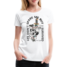 Charger l&#39;image dans la galerie, T-shirt Femme Old School Never Die - blanc
