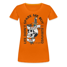 Charger l&#39;image dans la galerie, T-shirt Femme Old School Never Die - orange
