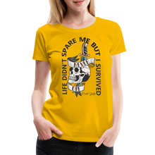 Charger l&#39;image dans la galerie, T-shirt Femme Old School Never Die - jaune soleil
