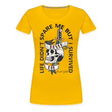 Charger l&#39;image dans la galerie, T-shirt Femme Old School Never Die - jaune soleil
