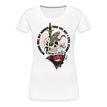 Charger l&#39;image dans la galerie, T-shirt Femme Courage has no age - blanc
