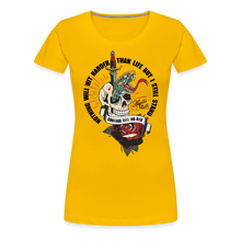 Charger l&#39;image dans la galerie, T-shirt Femme Courage has no age - jaune soleil
