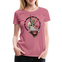 Charger l&#39;image dans la galerie, T-shirt Femme Courage has no age - mauve
