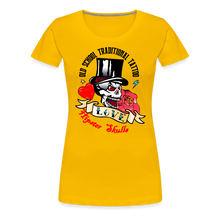 Charger l&#39;image dans la galerie, T-shirt Femme Old school traditional tatoo - jaune soleil
