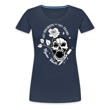 Charger l&#39;image dans la galerie, T-shirt Femme No regrets No tears - bleu marine
