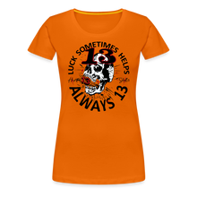 Charger l&#39;image dans la galerie, T-shirt Femme Luck something helps - orange
