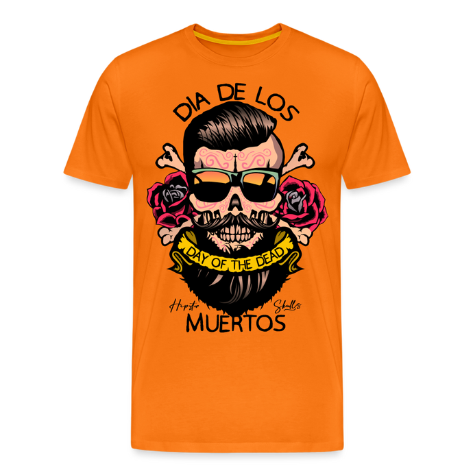 T-shirt Homme Dia de los muertos - orange