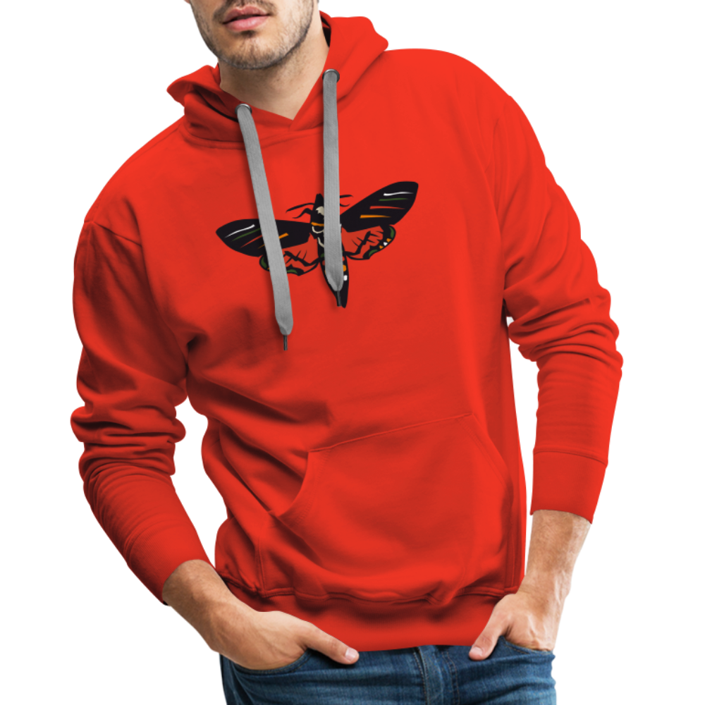 Sweat-shirt à capuche hommes Feel the love - rouge