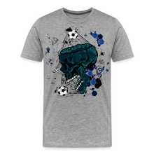 Charger l&#39;image dans la galerie, T-shirt Homme Skull Soccer - gris chiné
