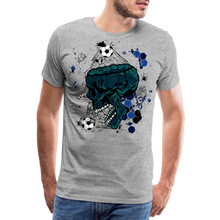 Charger l&#39;image dans la galerie, T-shirt Homme Skull Soccer - gris chiné
