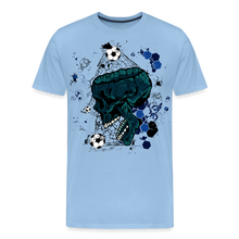 Charger l&#39;image dans la galerie, T-shirt Homme Skull Soccer - ciel
