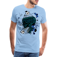 Charger l&#39;image dans la galerie, T-shirt Homme Skull Soccer - ciel
