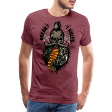 Charger l&#39;image dans la galerie, T-shirt Homme Break Rules 2 - rouge bordeaux chiné
