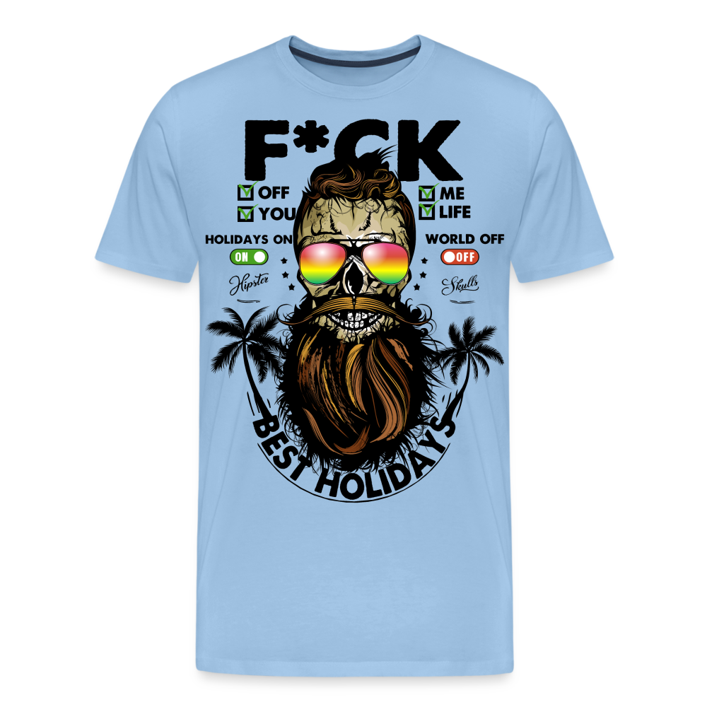 T-shirt Homme Fuck Off - ciel