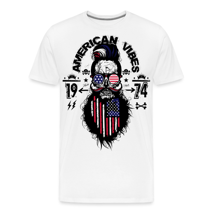 T-shirt Homme American Vibes - blanc