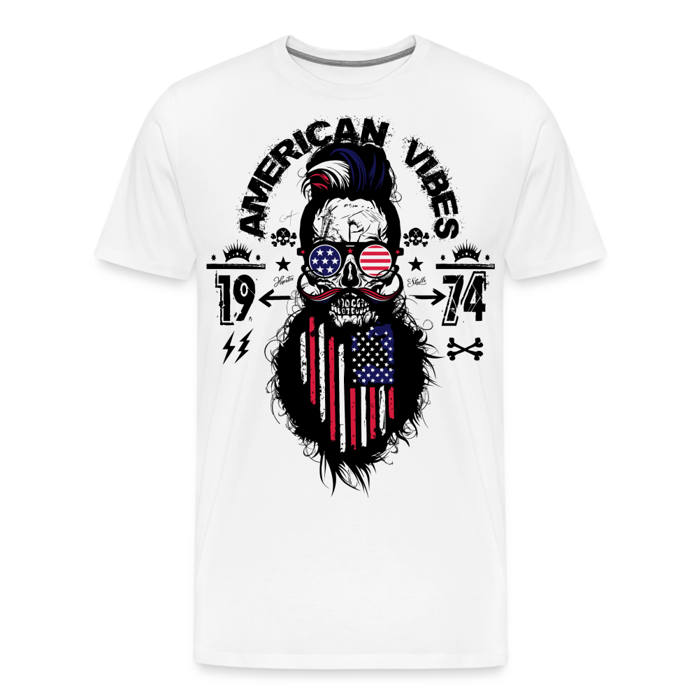 T-shirt Homme American Vibes - blanc