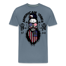 Charger l&#39;image dans la galerie, T-shirt Homme American Vibes - gris bleu
