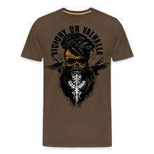 Charger l&#39;image dans la galerie, T-shirt Homme Victory or Valhalla - marron bistre
