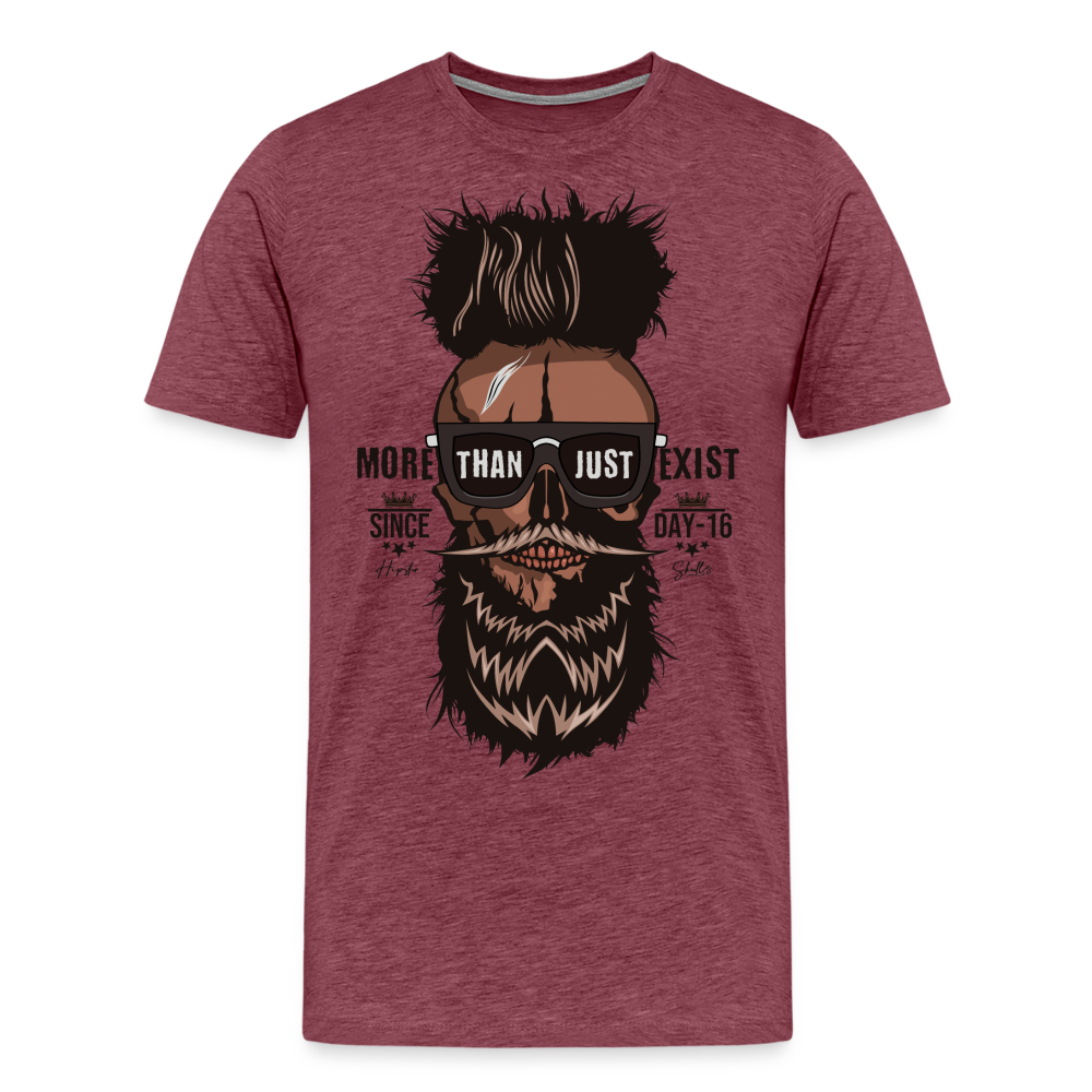 T-shirt Homme Since day 16 - rouge bordeaux chiné