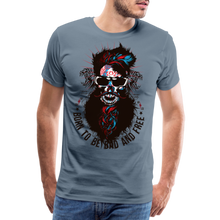 Charger l&#39;image dans la galerie, T-shirt Homme Born to be bad - gris bleu
