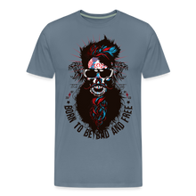 Charger l&#39;image dans la galerie, T-shirt Homme Born to be bad - gris bleu
