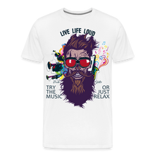 Charger l&#39;image dans la galerie, T-shirt Homme Live Life Loud - blanc
