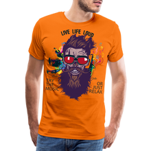 Charger l&#39;image dans la galerie, T-shirt Homme Live Life Loud - orange
