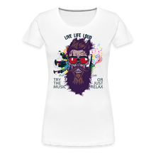 Charger l&#39;image dans la galerie, T-shirt Femme Live Life Loud - blanc
