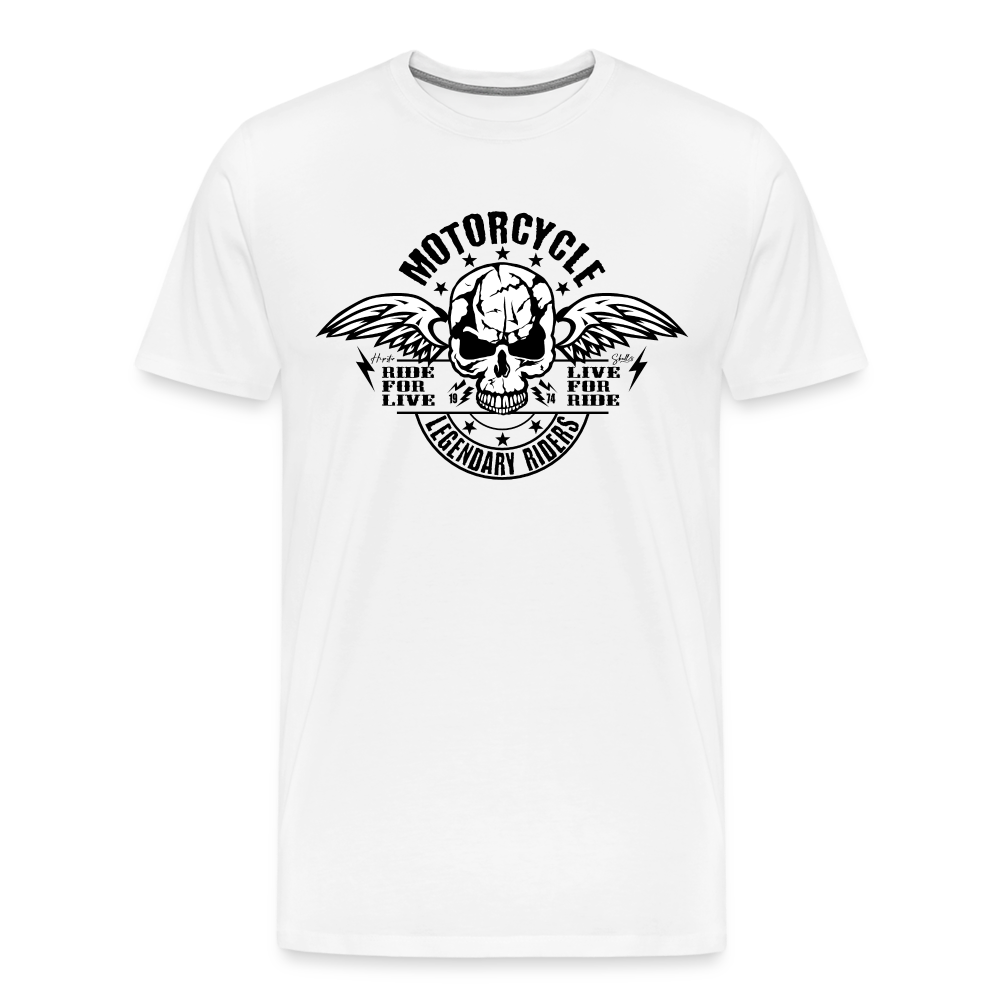 T-shirt Homme Live to Ride - blanc